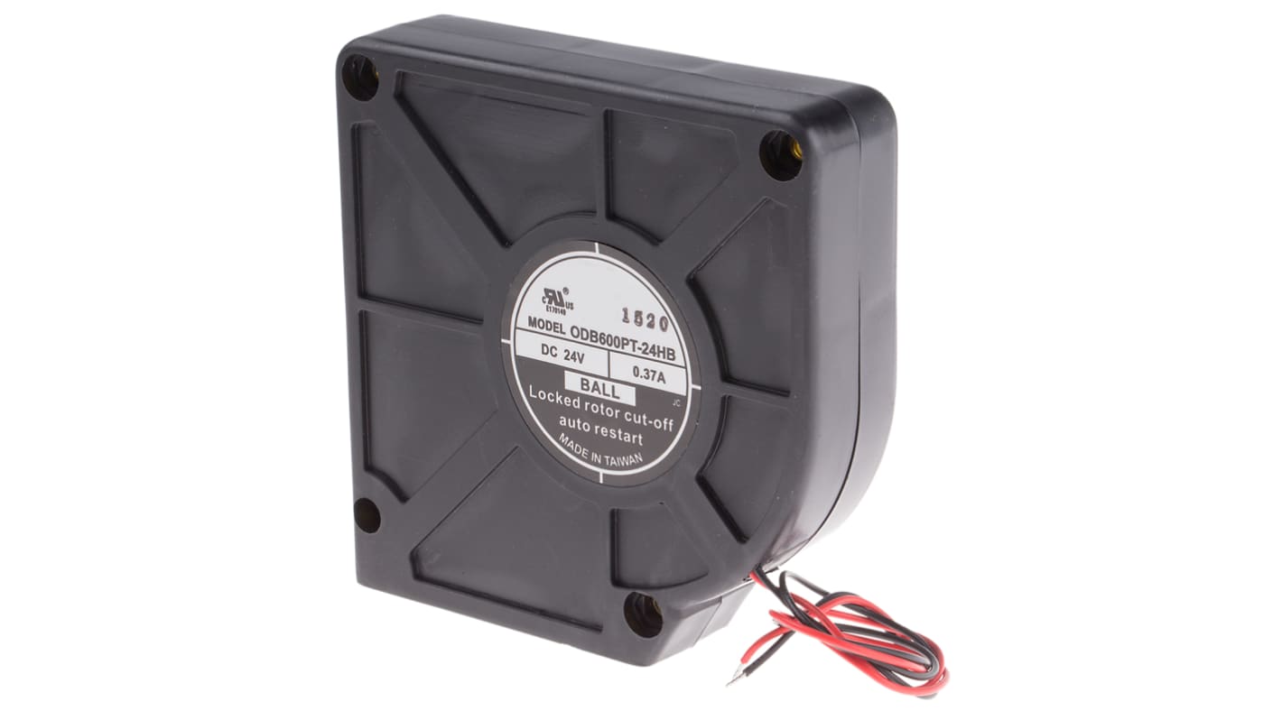RS PRO Centrifugal Fan, 24 V dc, 30cfm, DC Operation, 120mm