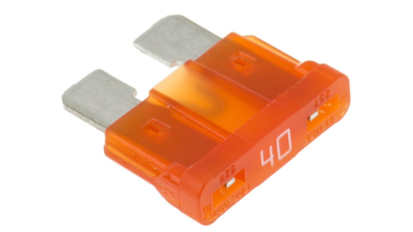 Littelfuse 40A Orange Blade Car Fuse, 32V dc