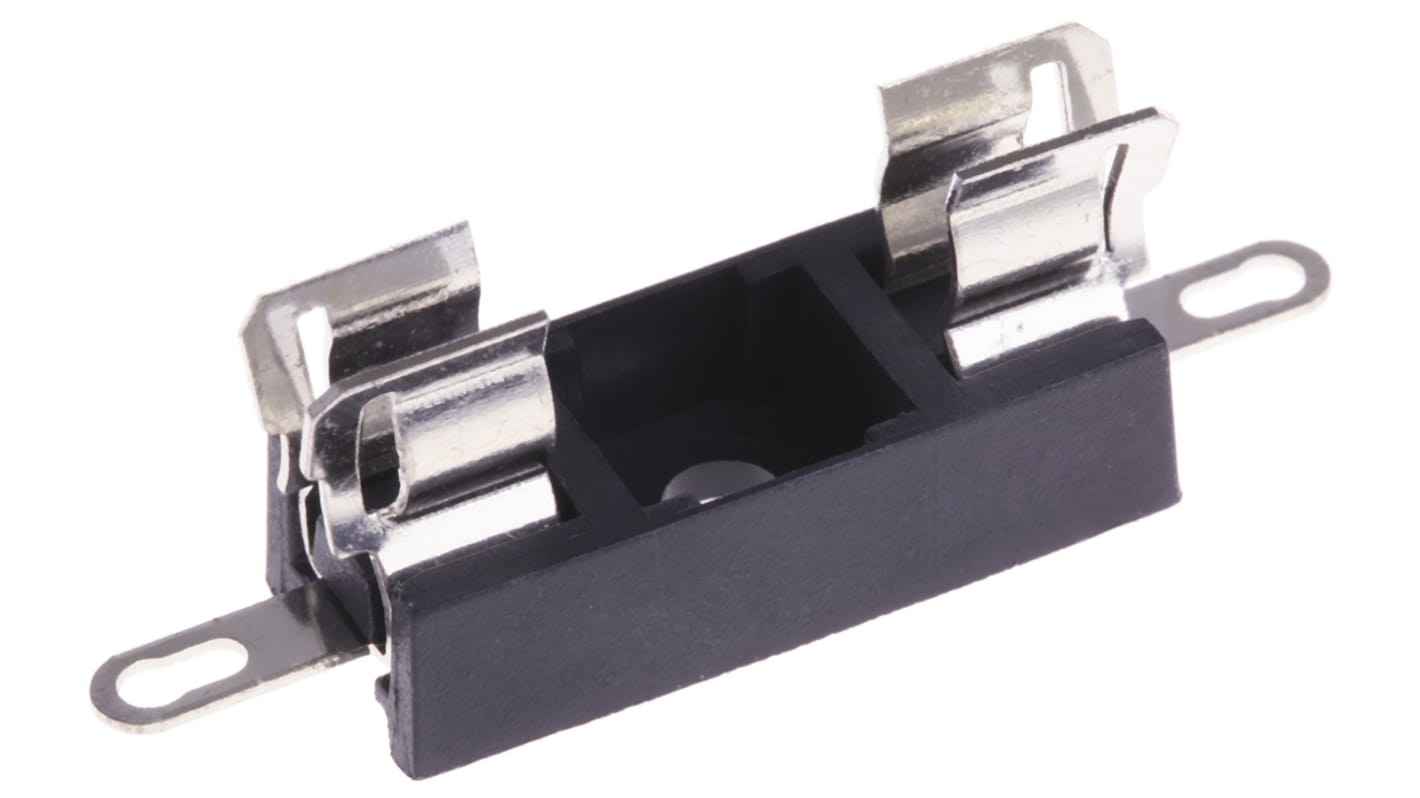 Littelfuse 6.3A Base Mount Fuse Holder for 5 x 20mm Fuse, 250V ac