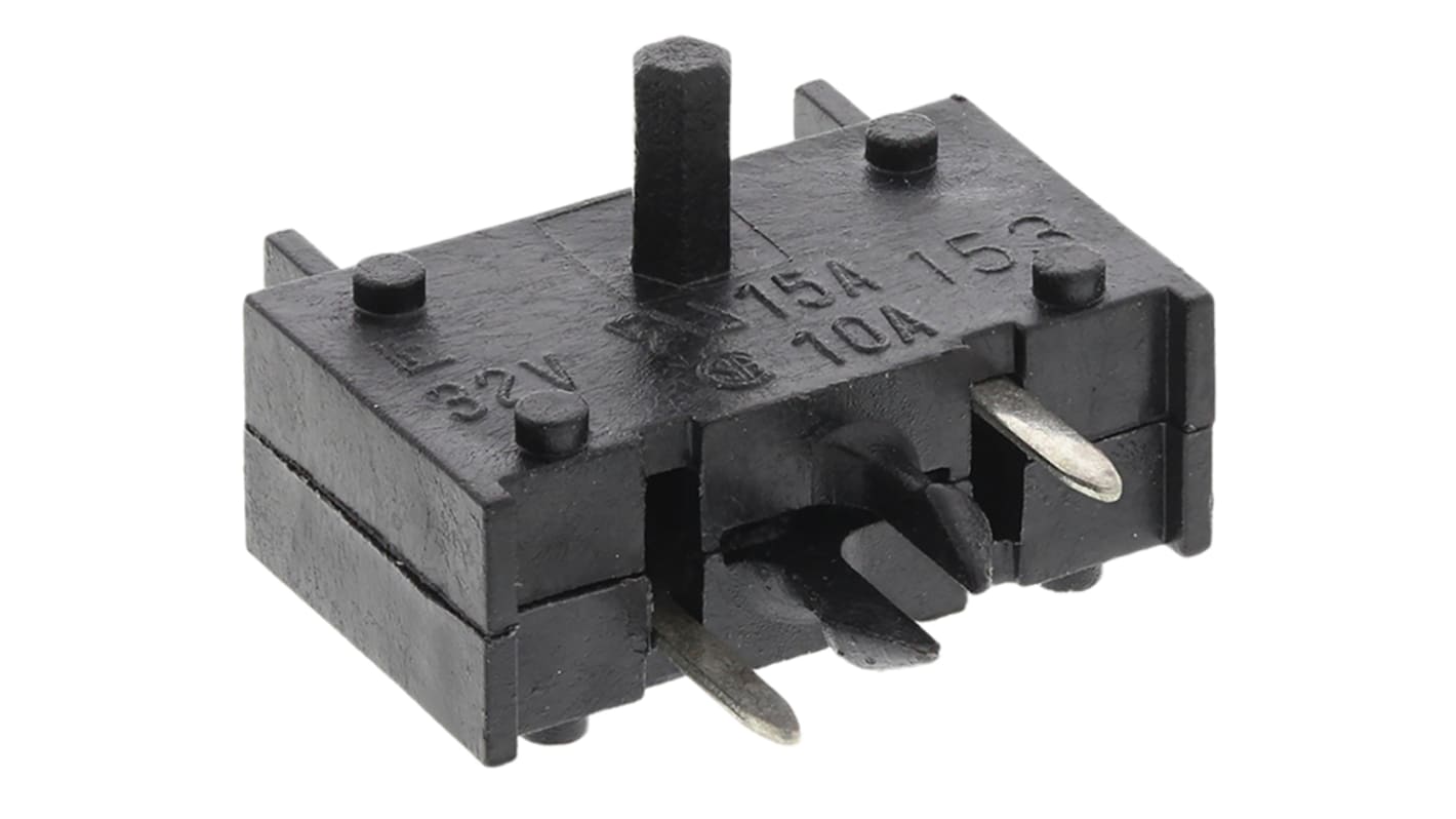 Littelfuse 15A PCB Mount Fuse Holder for Mini Fuse, 32V dc