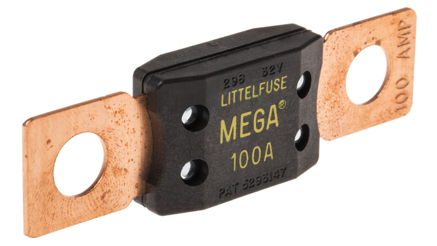 Littelfuse 100A Yellow Bolt Down Car Fuse, 32V dc