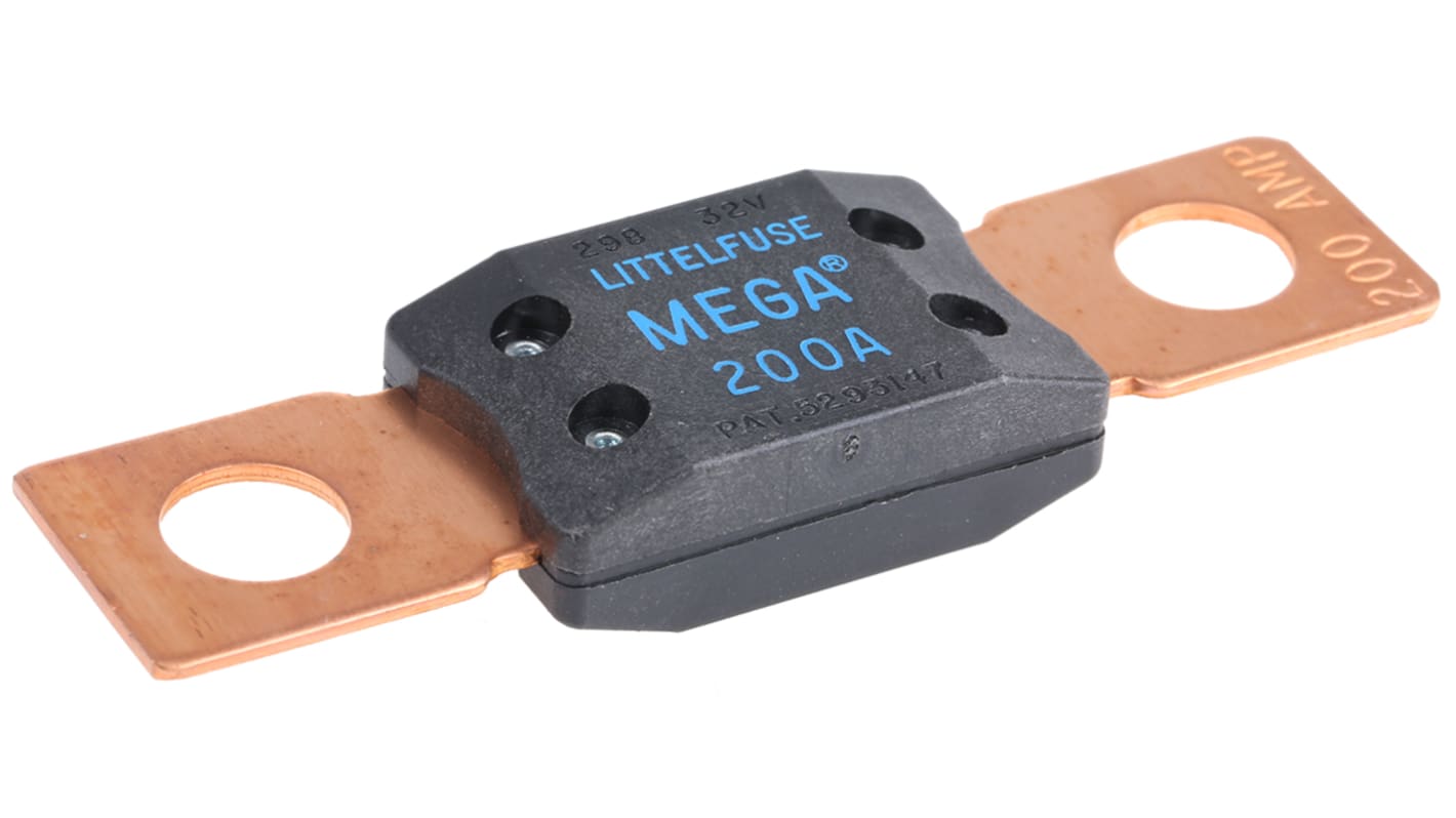 0298200.ZXEH | Littelfuse ボルト止め 車 ヒューズ 200A 32V dc