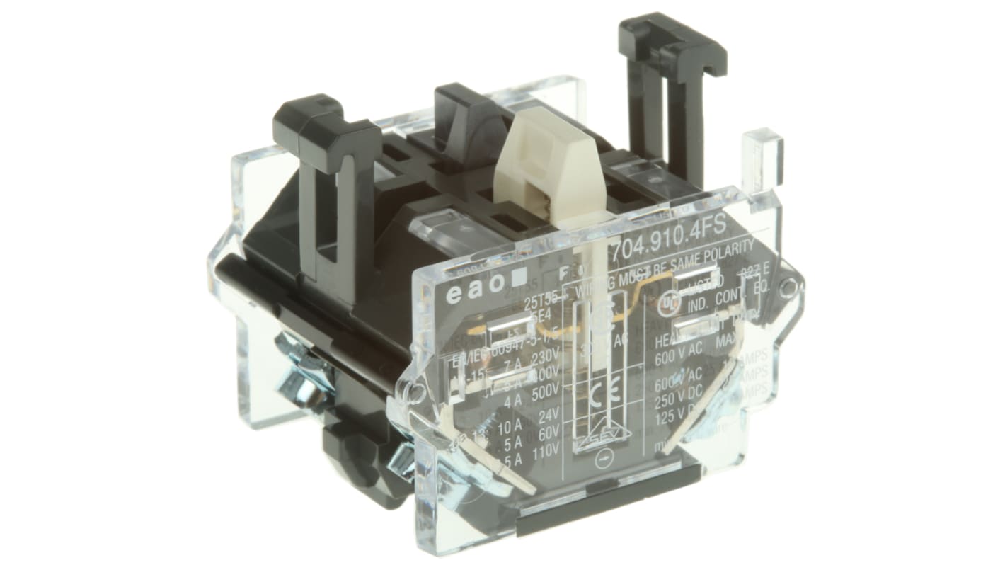 EAO Contact Block for Use with Human Machine Interface, 2NO
