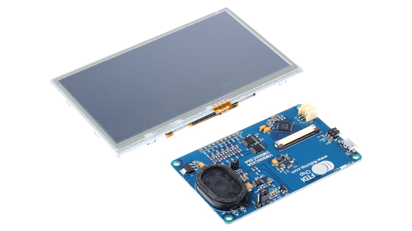 Bridgetek VM800C50A-D, FT800 EVE Credit Card 5in Resistive Touch Screen Evaluation Module