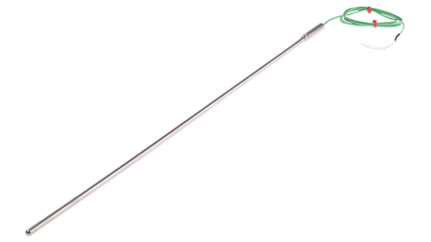 RS PRO Type K Mineral Insulated Thermocouple 500mm Length, 6mm Diameter → +1100°C