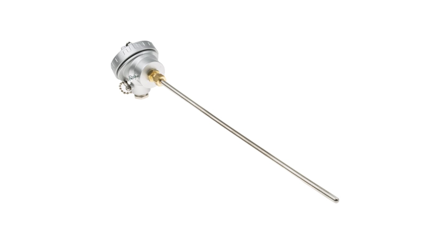 RS PRO Type K Mineral Insulated Thermocouple 300mm Length, 6mm Diameter → +1100°C
