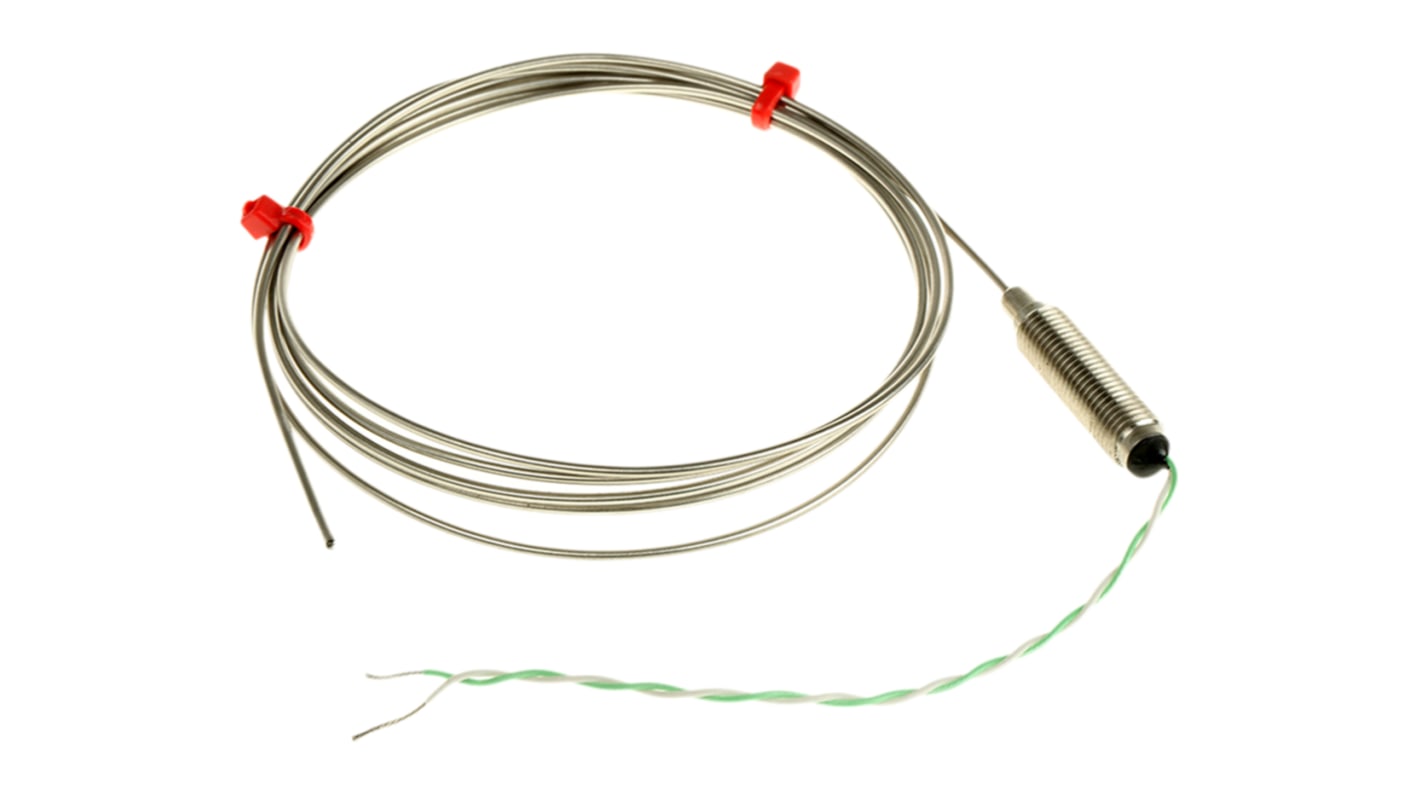 Thermocouple à isolation minérale RS PRO type K Ø 1.5mm, L 1.5m, +1100°C max à Raccord dénudé