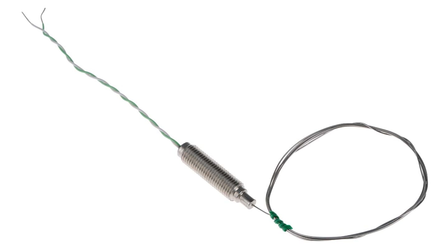 RS PRO Type K Mineral Insulated Thermocouple 1m Length, 0.5mm Diameter → +750°C