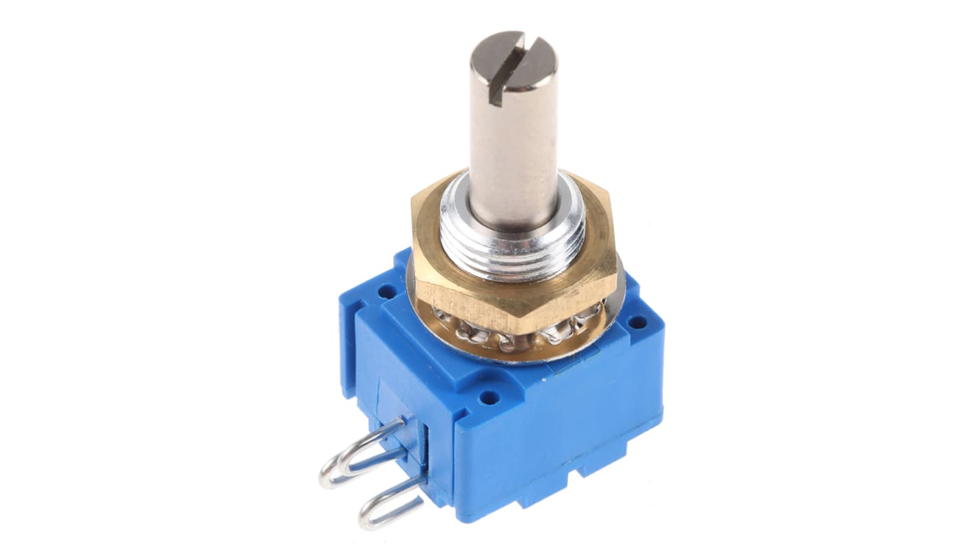 Bourns 92, Tafelmontage  Dreh Potentiometer 10kΩ ±10% / 1W , Schaft-Ø 6 mm