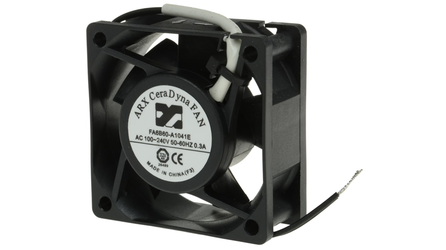 ARX CeraDyna AC-Axiallüfter, 100 → 240 V ac / 22W, 60 x 60 x 25mm, 4000U/min, 29m³/h
