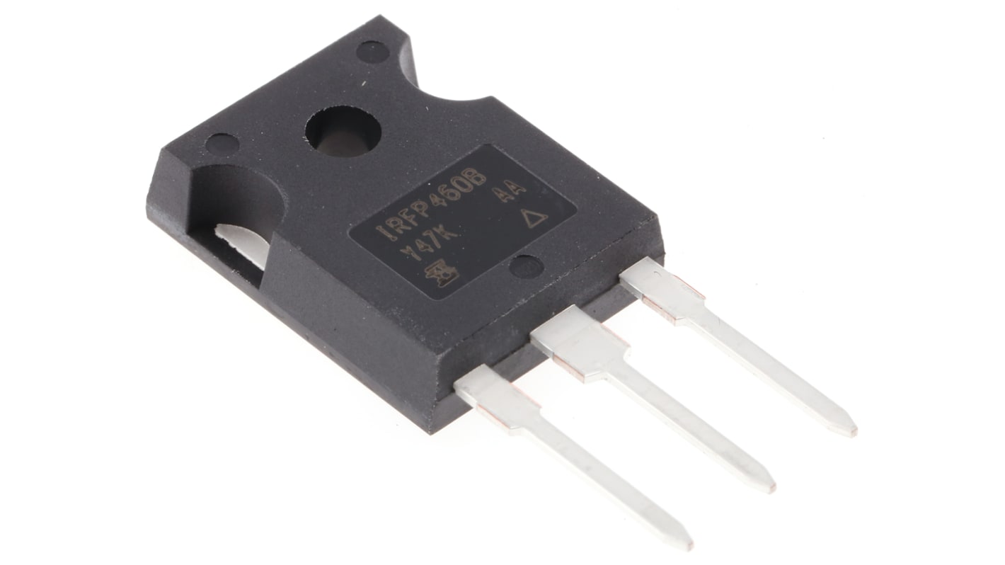 MOSFET Vishay IRFP460BPBF, VDSS 500 V, ID 20 A, TO-247AC de 3 pines, config. Simple