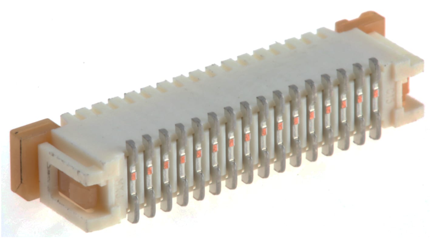 Molex FPC/FFC コネクタ, 1mm ピッチ, 16 -ピン, ZIF垂直接点