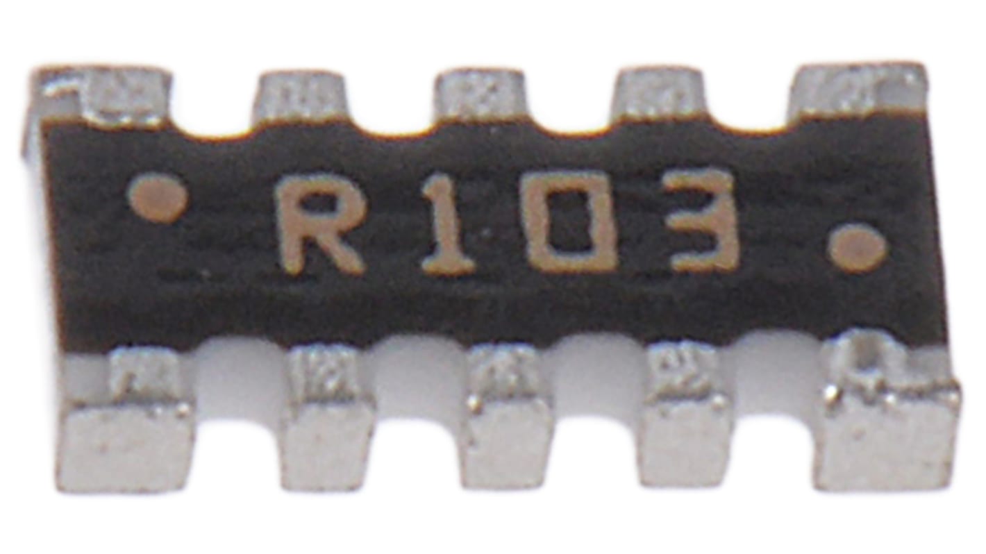 Array di resistenze Bourns serie CAY17 10kΩ ±5%, BUS, 8 resistori, 0.25W, 1206 (3216M)
