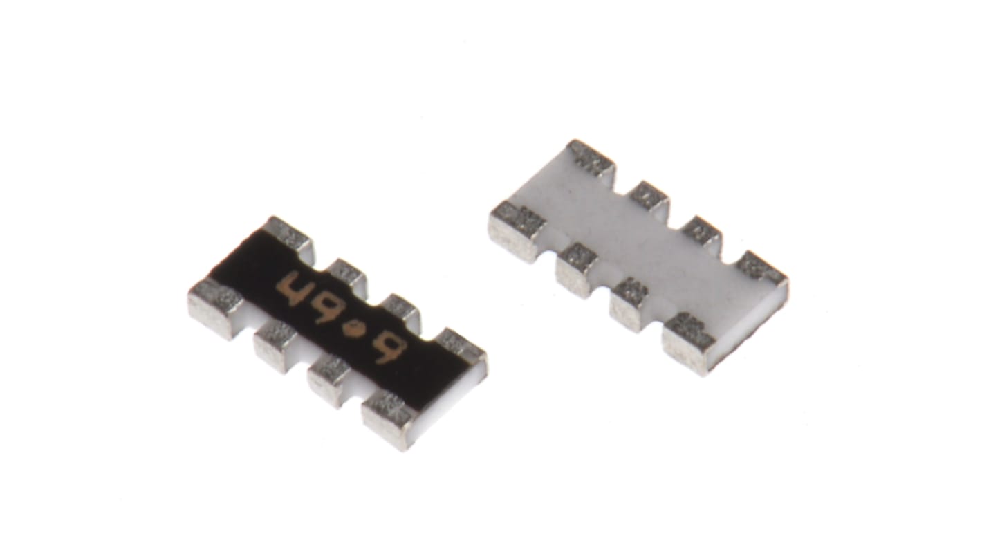 Bourns, CAY16 49.9Ω ±1% Isolated Resistor Array, 4 Resistors, 0.25W total, 1206 (3216M), Convex