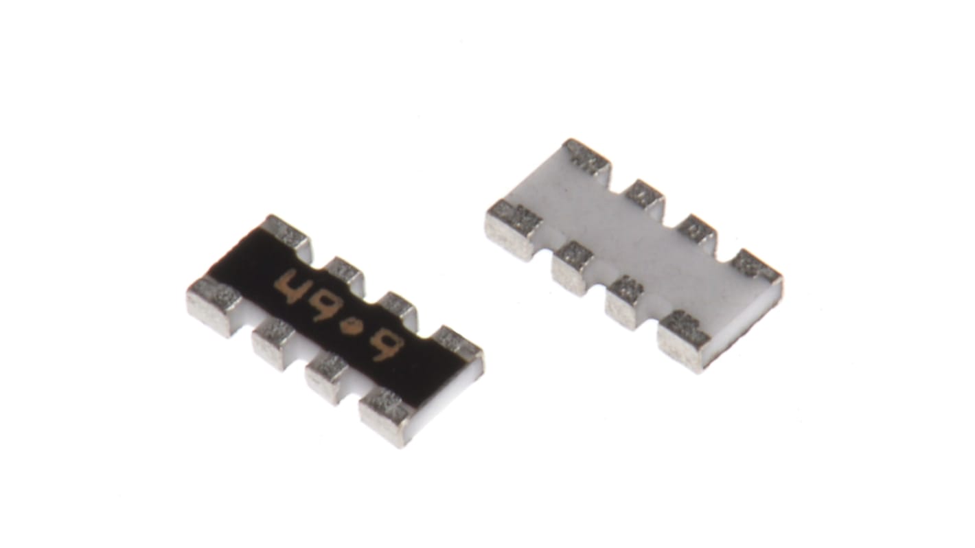 Matriz de resistencias Bourns, 49.9Ω, ±1%, , aislado, 4 resistencias, 0.25W, 1206 (3216M), Serie CAY16, Convexo