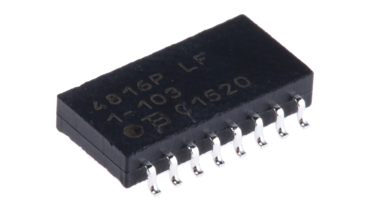 Bourns SOIC排阻, 10kΩ, 8个电阻, 1.28W, 16个端子, ±2%容差, 模制外壳, 4800P系列