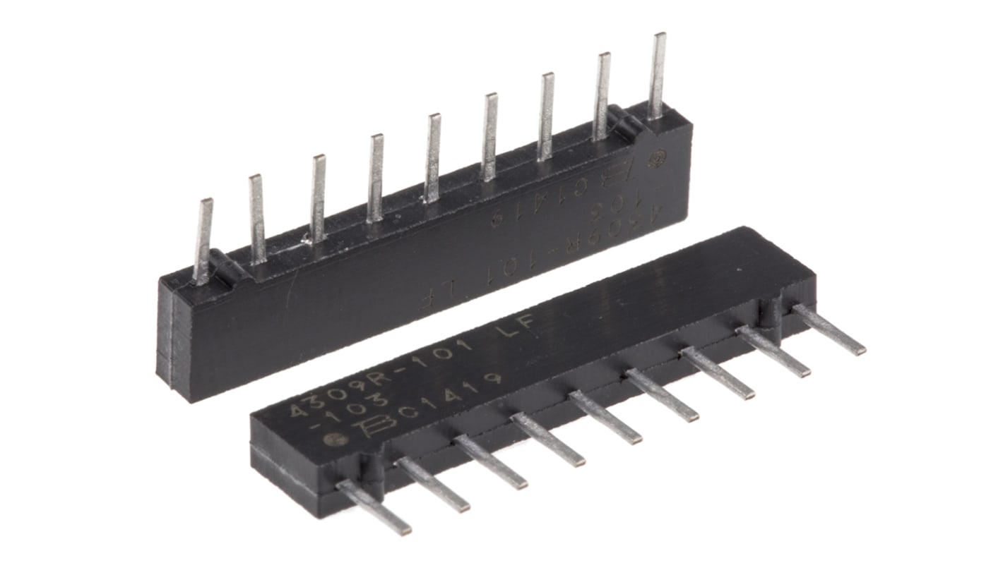 Bourns 抵抗アレイ, 10kΩ, 1.13W, ±2%, 素子数：8