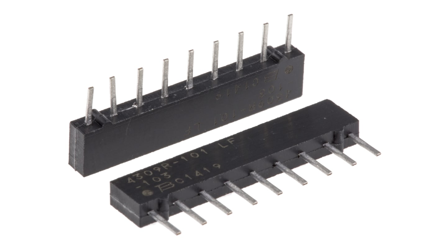 Matriz de resistencias Bourns, 10kΩ, ±2%, BUS, 8 resistencias, 1.13W, SIP, Serie 4600X, Pin