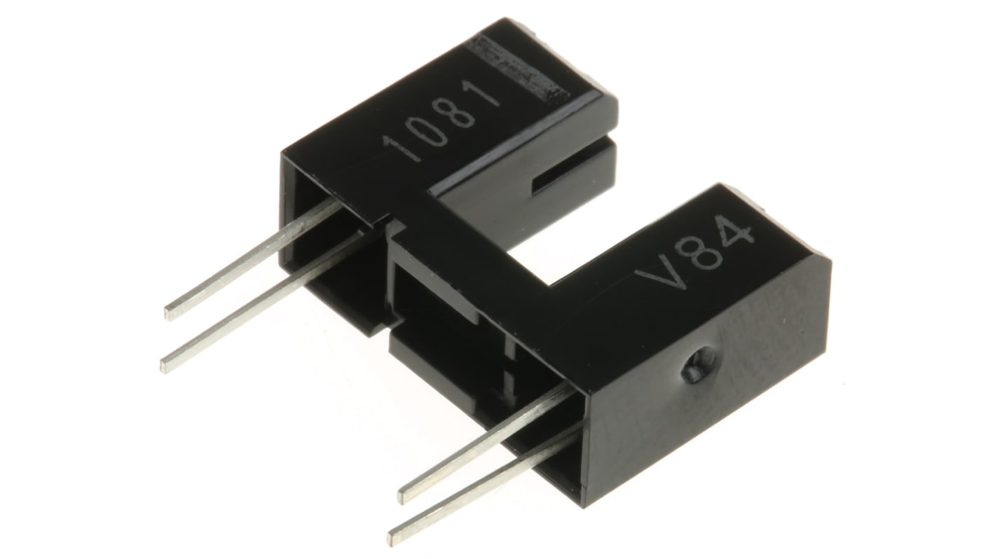 Interruptor óptico ranurado Omron EE-SX de 1 canal, ranura de 5mm, mont. pasante, de 4 pines, config. salida