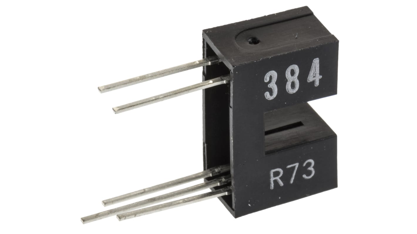 Interruttore ottico a taglio Omron, 5 pin 1 canale, slot da 3.5mm, uscita Fototransistor, Montaggio con foro passante