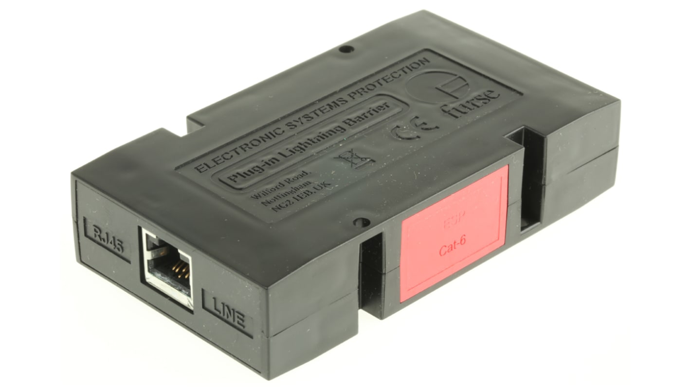 WJ Furse サージサプレッサユニット, 5 V, 1kA, DINレール, 7TCA085400R0023 ESP CAT-6
