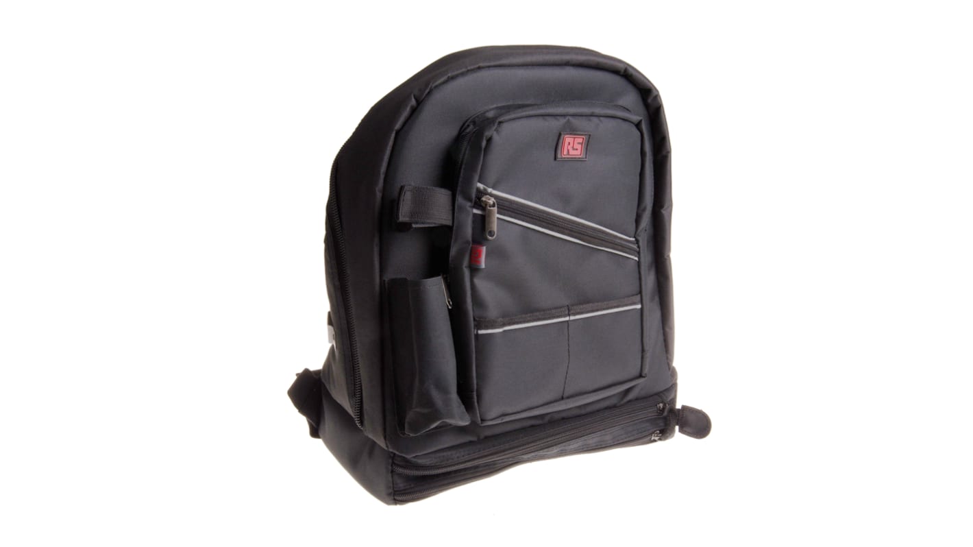 RS PRO Polyester Rucksack mit ReiBverschluss 220mm x 340mm x 410mm mit Tragriemen RS