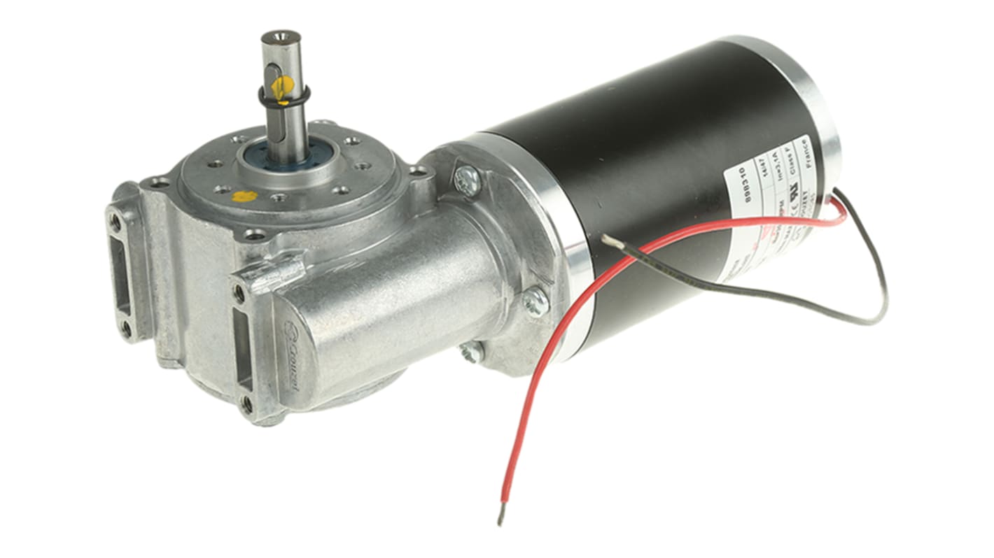 Crouzet Brushed Geared DC Geared Motor, 102 W, 24 V dc, 10 Nm, 60 rpm, 9.99mm Shaft Diameter