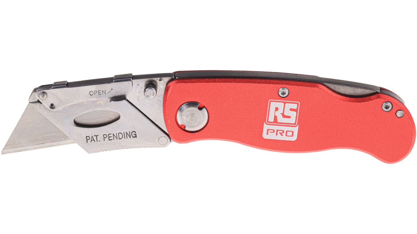 RS PRO Safety Knife with Straight Blade, Retractable