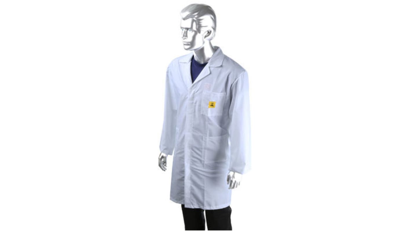 RS PRO White Unisex Reusable Lab Coat, XL