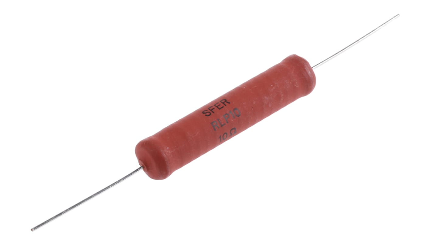 Vishay 绕线电阻, 10Ω, 10W, ±1%容差, ±50ppm/°C, RLP10系列