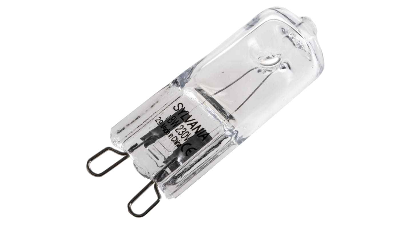 Sylvania 18 W Halogen Capsule Bulb G9, 230 V, 14mm