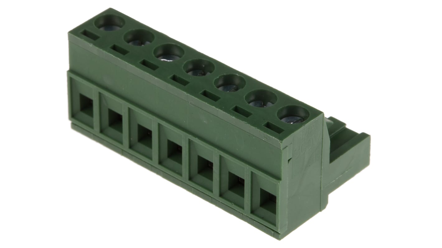 RS PRO 5.08mm Pitch 7 Way Pluggable Terminal Block, Plug, Cable Mount, Screw Termination