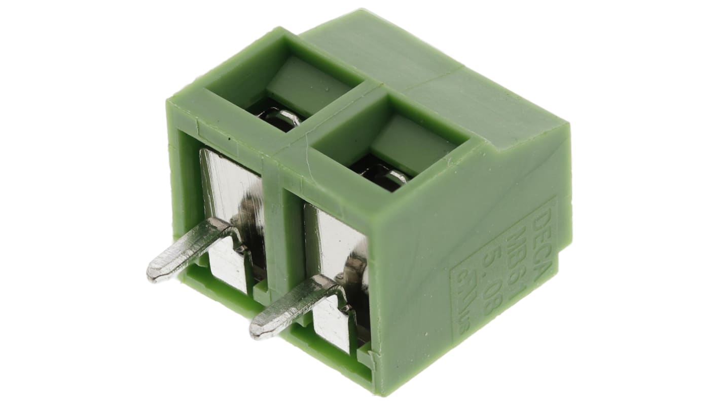 RS PRO 基板用端子台, 16A, 300 V, 5.08mmピッチ, 1列, 2極 | RS RS PRO 基板用端子台, 16A, 300 V, 5.08mmピッチ, 1列, 2極 | RS