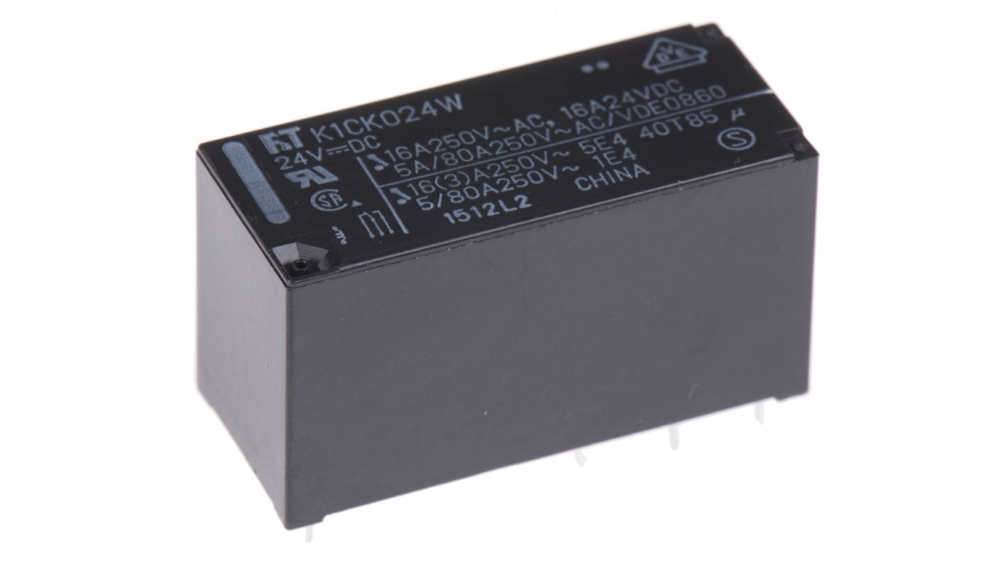 上等な FTR-K1CK024W | 富士通 パワーリレー, 24V dc, 1c接点, 16A アンプ