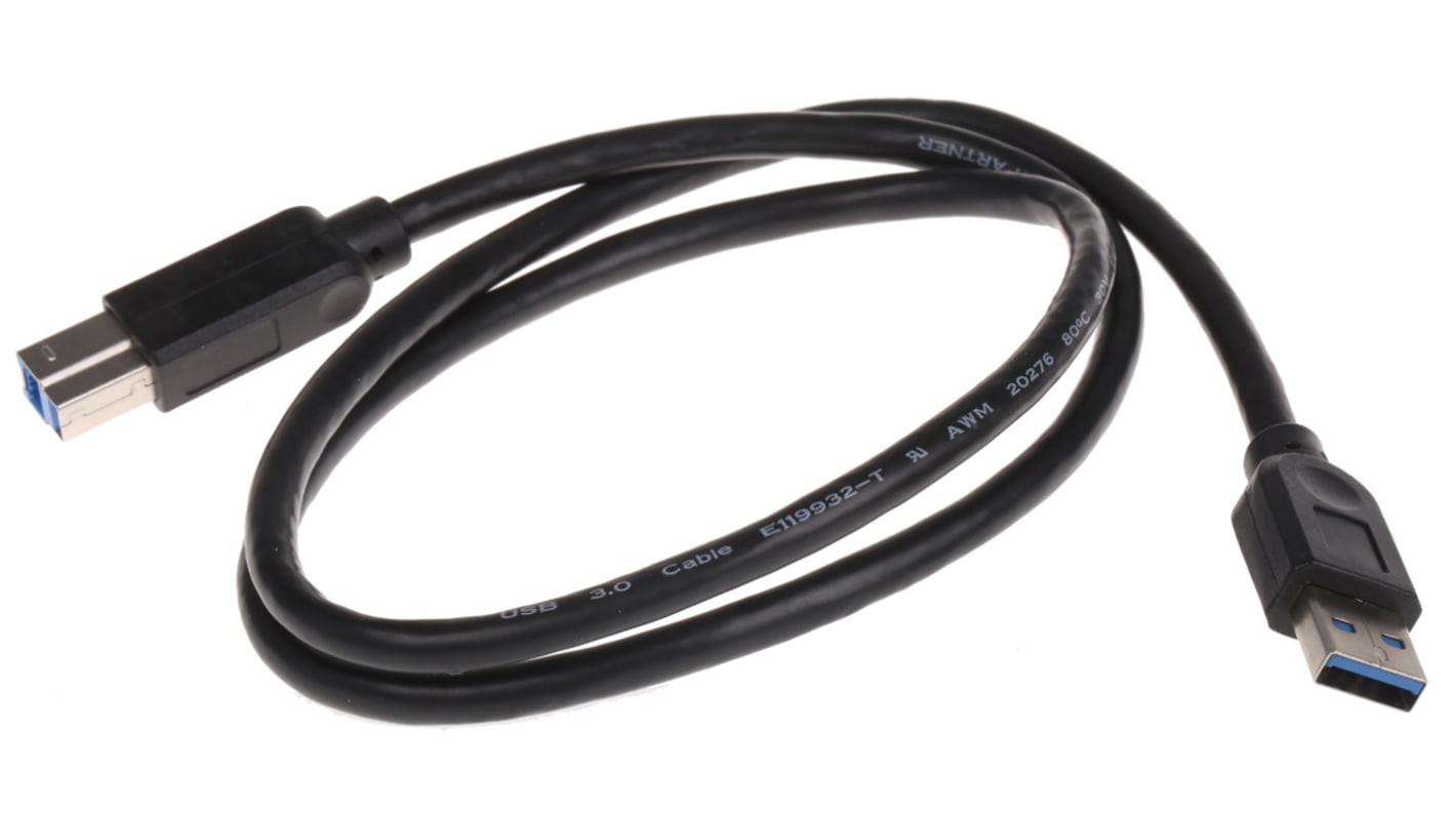 Roline USB 3.0, Male USB A to Male USB B, 800mm