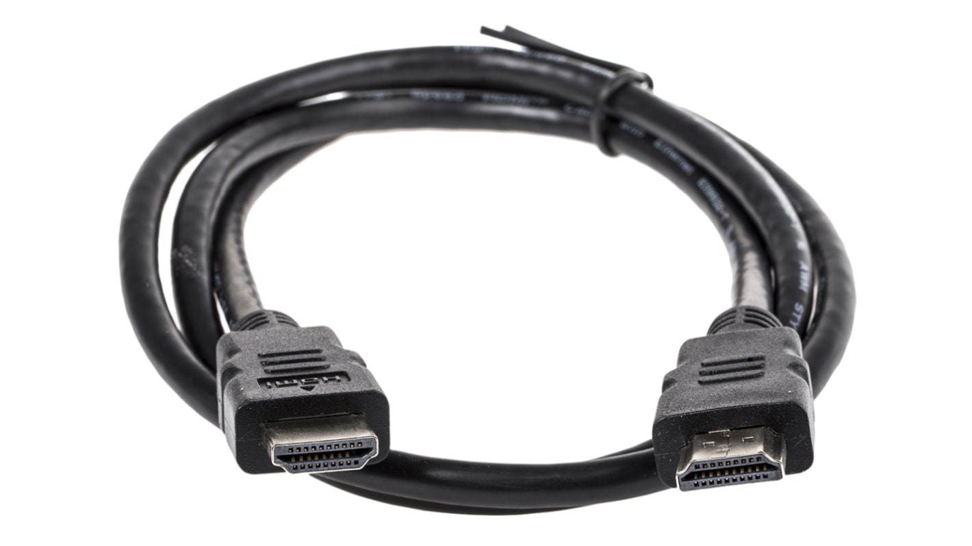 Roline High Speed, 1m Male HDMI Ethernet to Male HDMI Ethernet