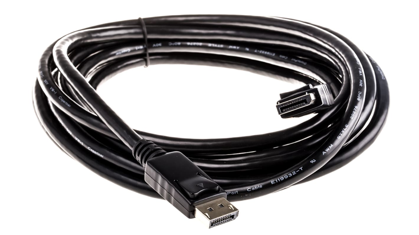 Roline DisplayPort-Kabel A Display-Anschluss B Display-Anschluss - Stecker, 5m PVC