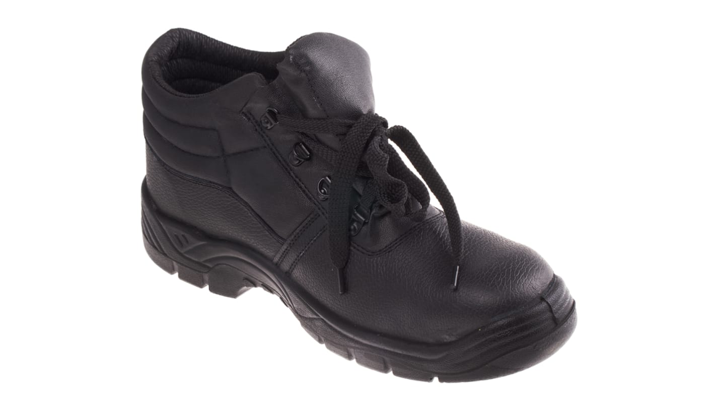 Rockfall Black Steel Toe Capped Men's Safety Boots, UK 12, EU 47