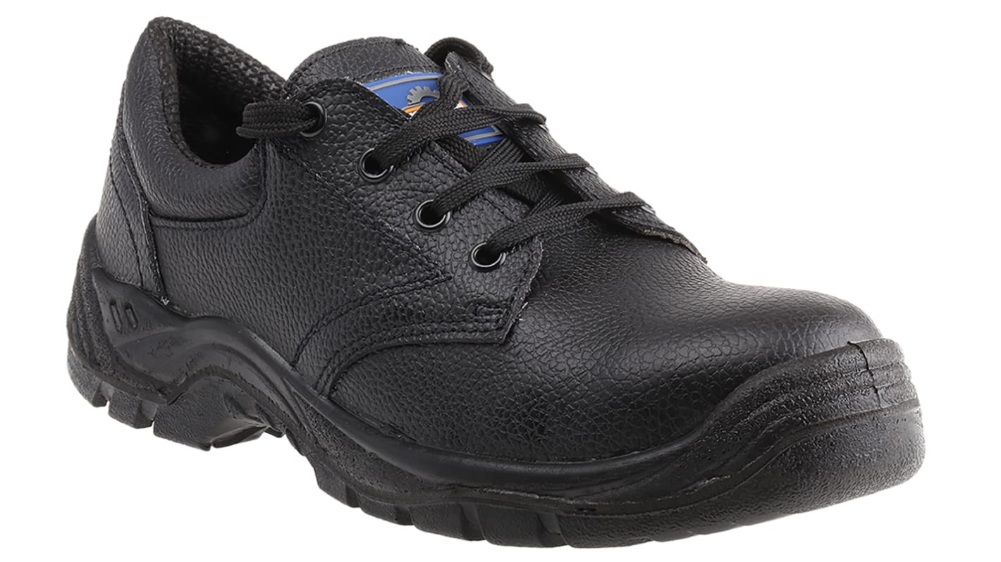 RS PRO Men's Black Steel  Toe Capped Safety Trainers, UK 8, EU 42