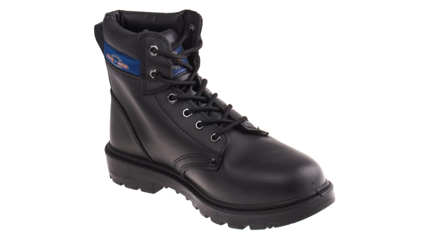 RS PRO Black Steel Toe Capped Men's Safety Boots, UK 8, EU 42