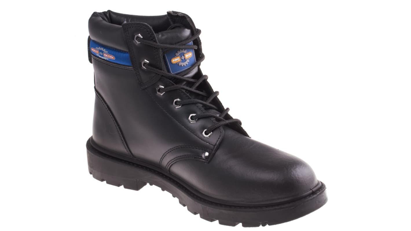 RS PRO Black Steel Toe Capped Men's Safety Boots, UK 11, EU 46
