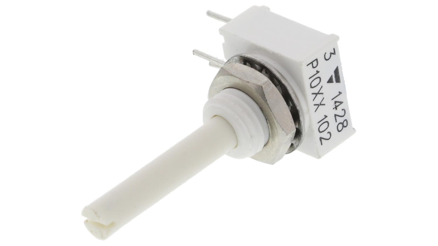 Vishay P10, Tafelmontage  Dreh Potentiometer 1kΩ ±10% / 0.5W , Schaft-Ø 3 mm