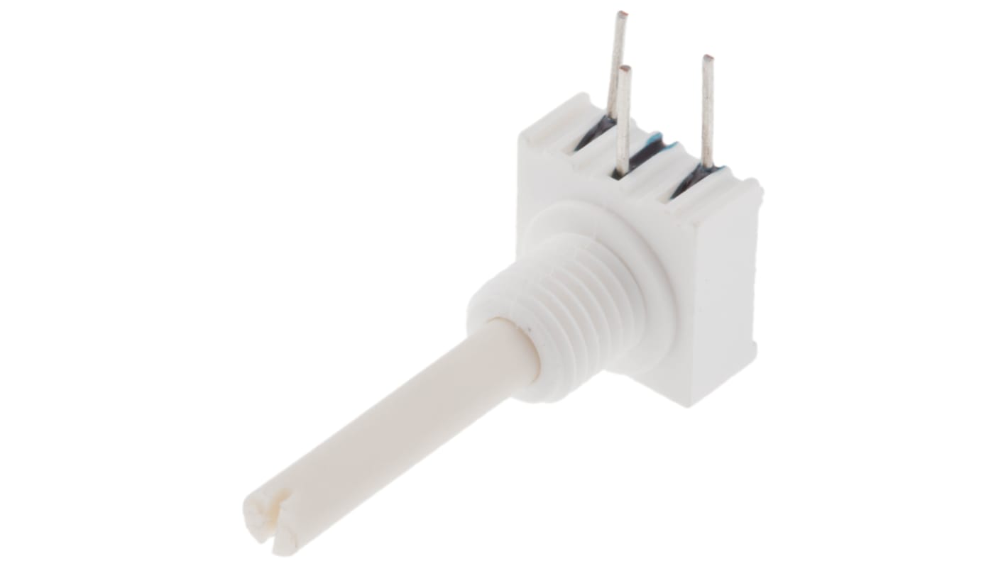 Vishay P10 100kΩ Rotary Potentiometer 1-Gang Panel Mount, P10XXAI104KB30