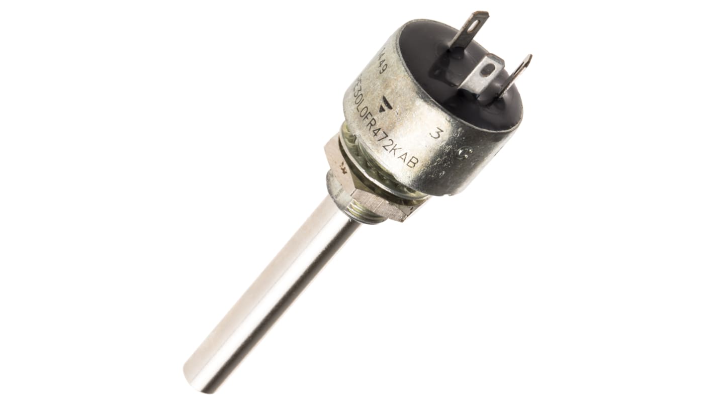 Vishay PE30 4.7kΩ Rotary Potentiometer 1-Gang Panel Mount, PE30L0FR472KAB