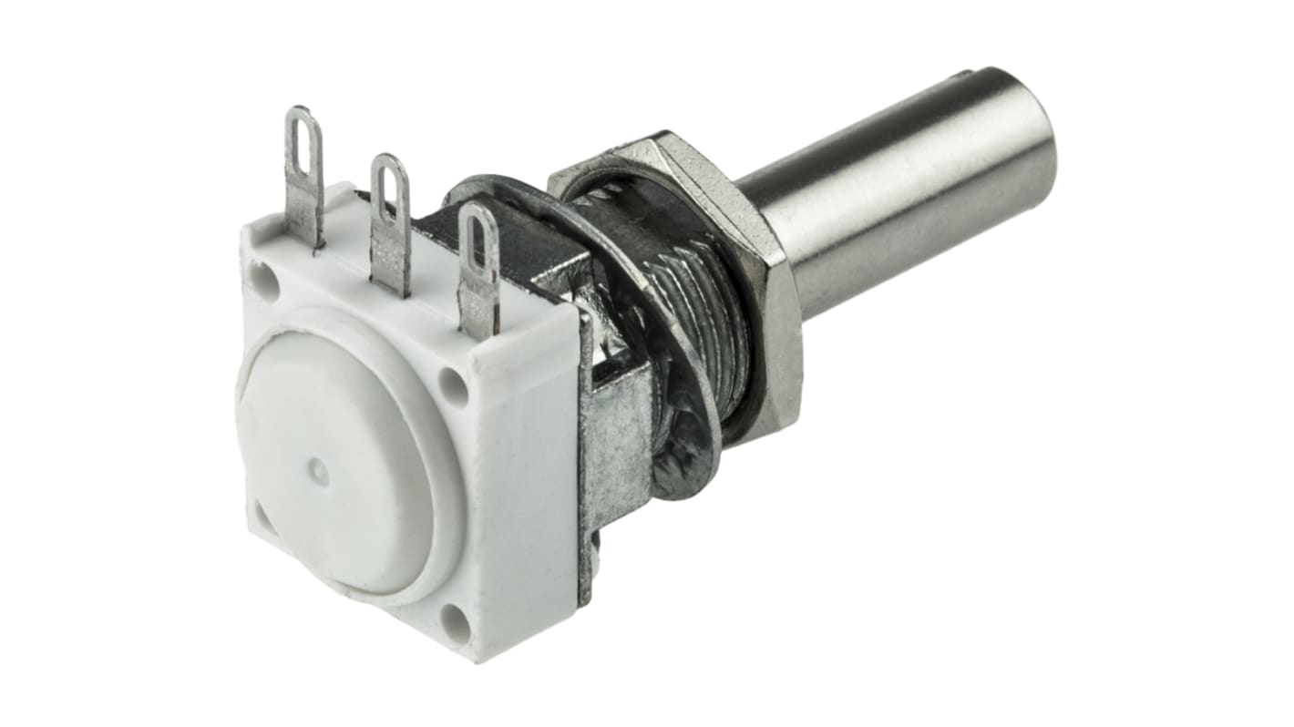 Vishay P11S 5kΩ Rotary Potentiometer 1-Gang Panel Mount, P11S1V0FLSY00502KA