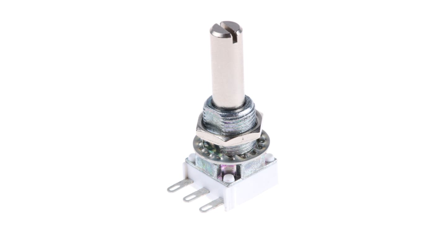 Potentiomètre Rotatif Vishay P11S, 500kΩ max, Ø axe 6 mm, Montage panneau