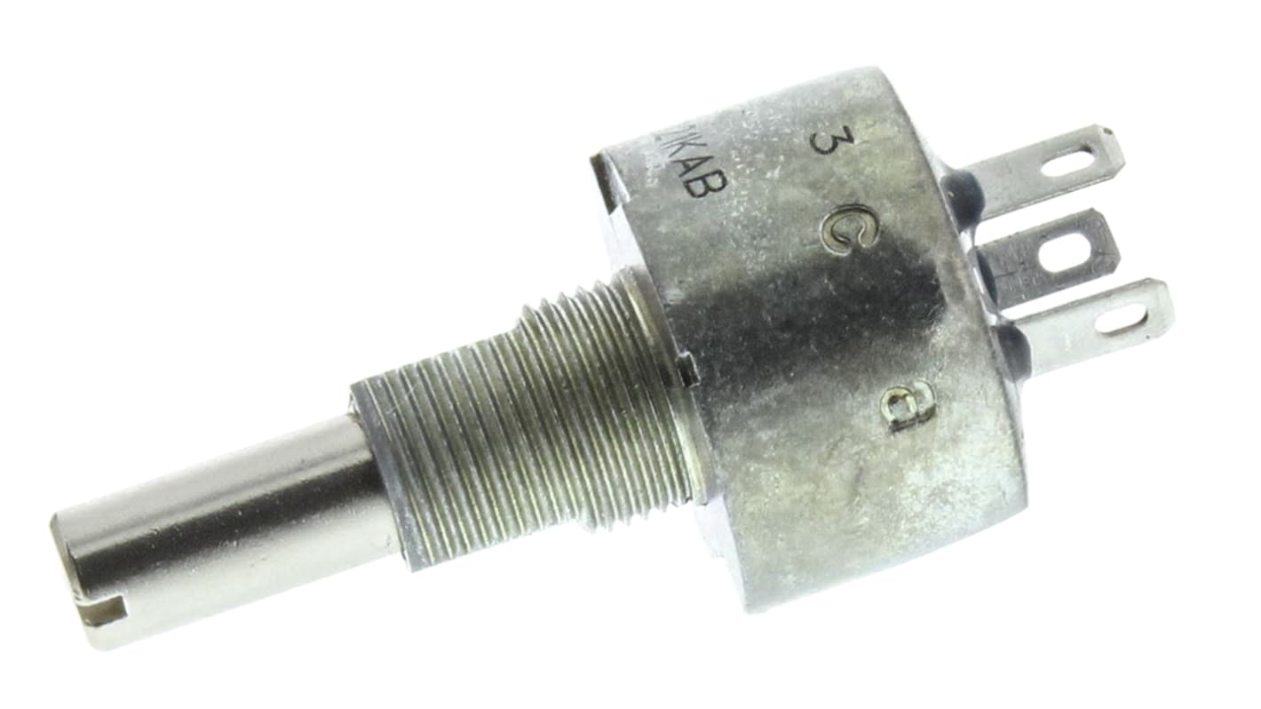 Vishay PE30 220Ω Rotary Potentiometer 1-Gang Panel Mount, PE30L0FL221KAB