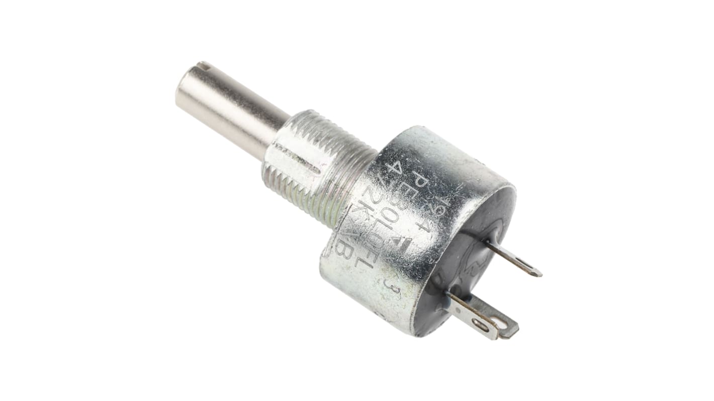 Vishay 旋转电位器, 4.7kΩ, 3W, 6 mm轴径, ±10%容差, 面板安装, 开槽轴执行器, 含陶合金元件, PE30系列