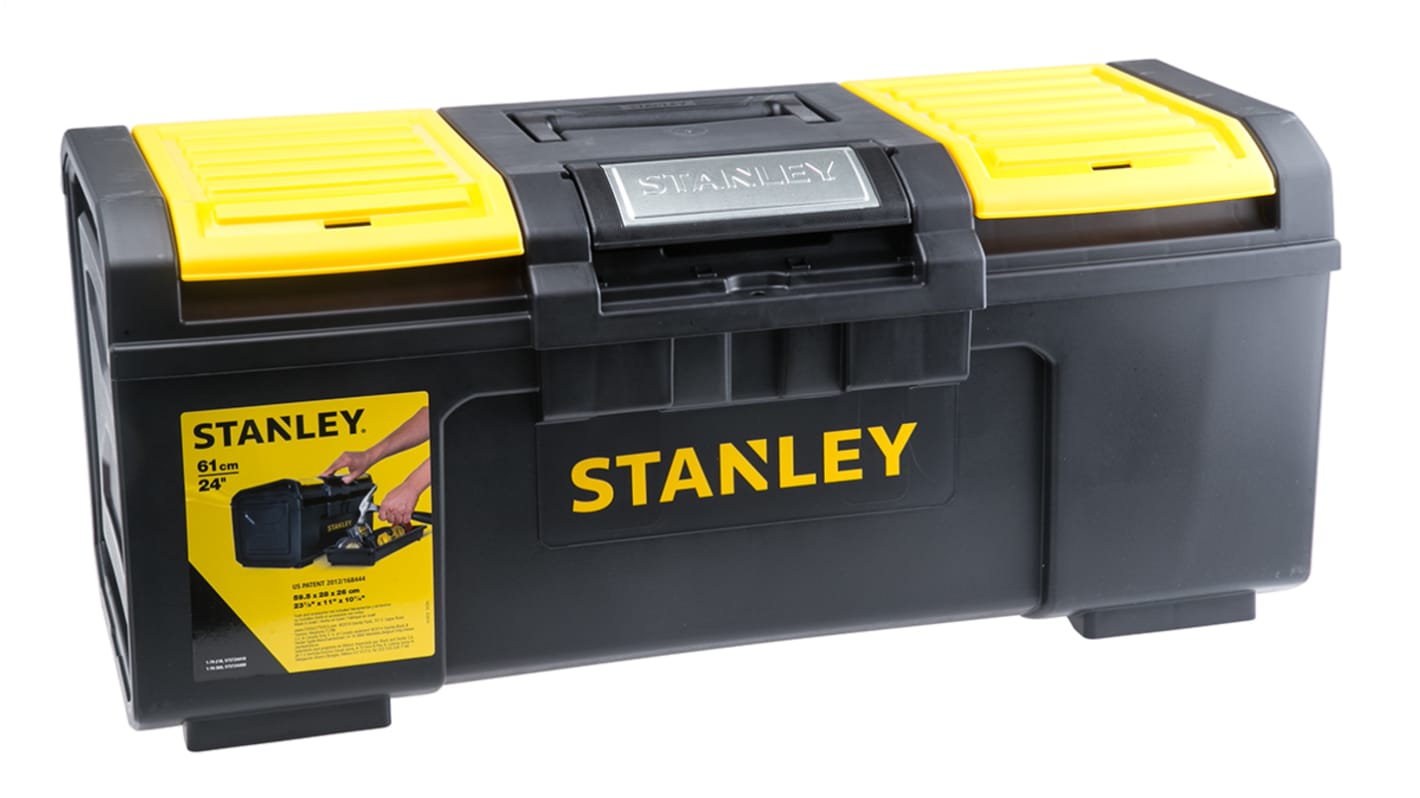 Stanley One Touch 2 drawers  Plastic Tool Box, 600 x 255 x 600mm