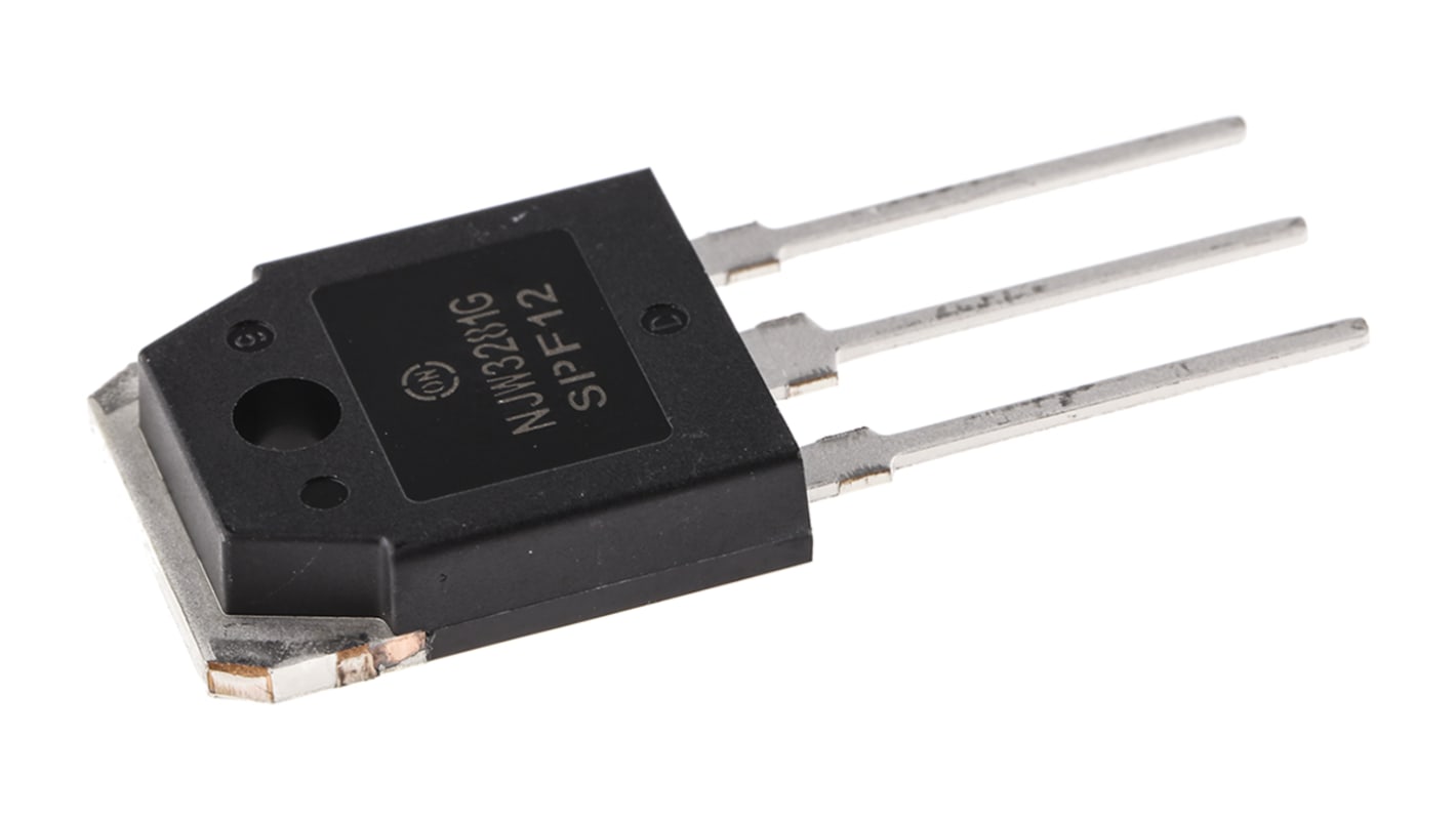Transistor NPN onsemi, 3 Pin, TO-3P, 15 A, 250 V, , Montaggio su foro